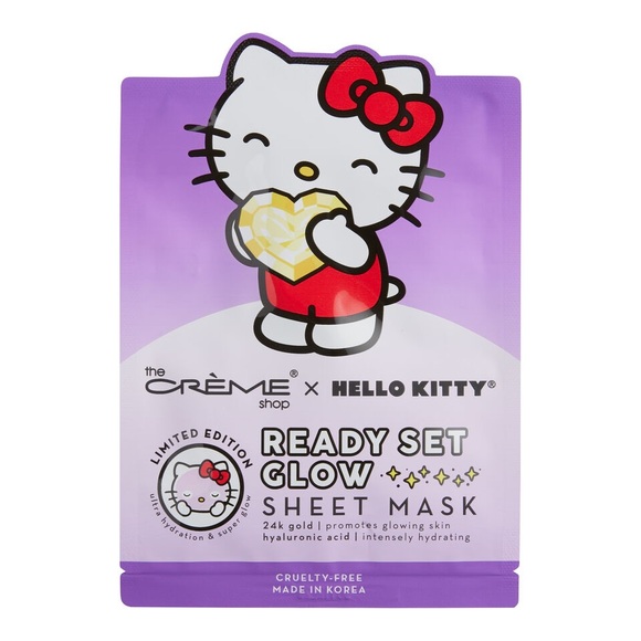 The Creme Shop x Hello Kitty Ready Set Glow Sheet Mask Set of 3 - Picture 2 of 7